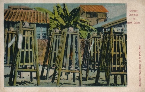 'Chinese Criminals in Death Cages', c1900. Artist: Unknown.