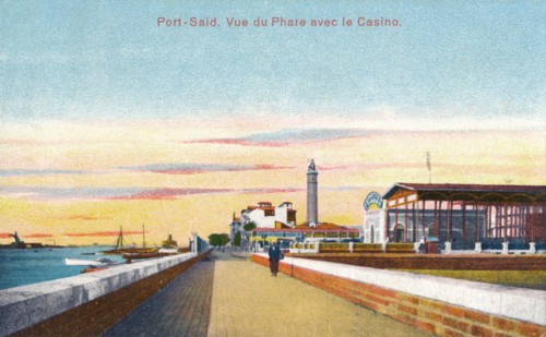 'Port-Said. Vue du Phare avec le Casino', c1900. Artist: Unknown.