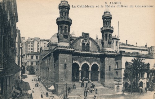 'Alger - La Cathédrale et la Palais d'Hiver du Gouverneur', c1900. Artist: Unknown.