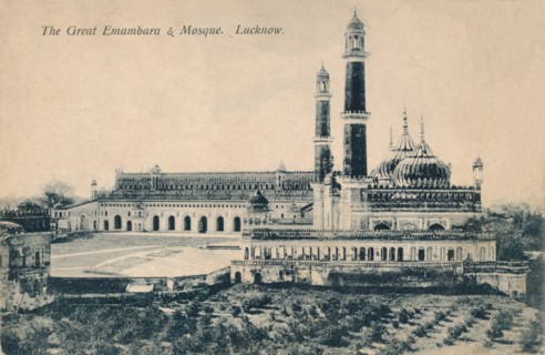 'The Great Emambara & Mosque. Lucknow', c1900. Artist: Unknown.