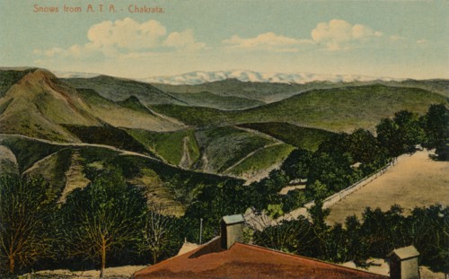 'Snows from A.T.A. Chakrata', c1938. Artist: Unknown.