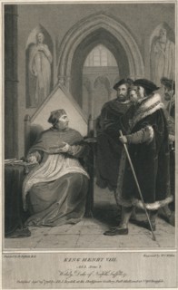 'King Henry VIII. Act 3. Scene 2. Wolsey, Duke of Norfolk, Suffolk & c', 1796.  Artist: WC Wilson.
