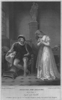 'Measure for Measure. Act 2. Scene 4. Angelo and Isabella', 1797.  Artist: WC Wilson.