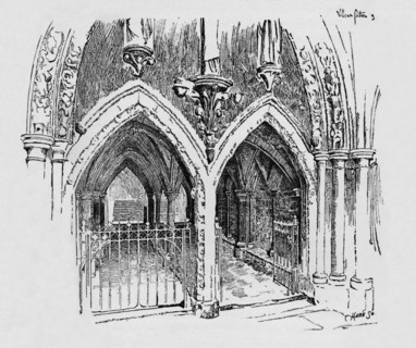 'Entrance to Chapter House', c1897. Artist: William Patten.