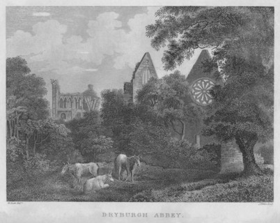 'Dryburgh Abbey', 1804. Artist: James Fittler.
