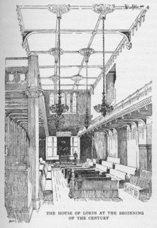 'The House of Lords at the Beginning of the Century', c1897. Artist: William Patten.