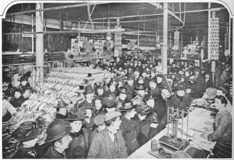 Inside a big provision stores, Hammersmith, London, 1901 (1903). Artist: Unknown.