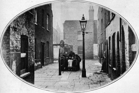 Ripe for eviction, London, c1901 (1901). Artist: Unknown.