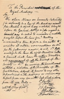 Letter to Benjamin West, President of the Royal Academy, 1803 (1904). Artist: Unknown.