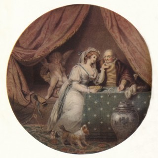 'Love Vanquished By Avarice', c1790. Artist: John Raphael Smith.