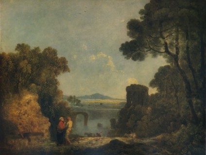 'Italian River Landscape with a broken Bridge', c1779, (1938). Artist: Richard Wilson.