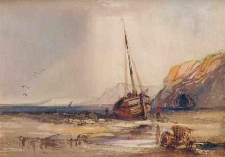 'Beach Scene', c1840. Artist: William Roxby Beverley.