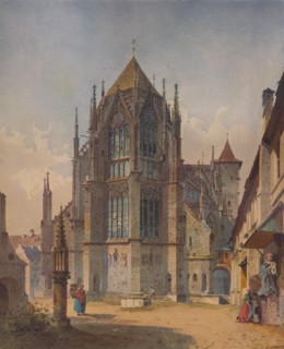'A French Church', c1863, (1938). Artist: Friedrich Eibner.