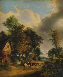 'Grove Scene, Norwich', c1827, (1938). Artist: George Vincent.