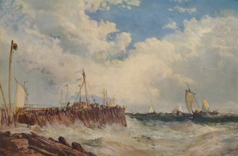 'On the Coast of Holland', 1876, (1938). Artist: James Webb.