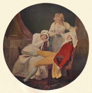 'Lady Easy's Steinkirk: A Scene from 'The Fearless Husband' by Colley Cibber (Act V, Scene 5)', (193 Artist: Francis Wheatley.
