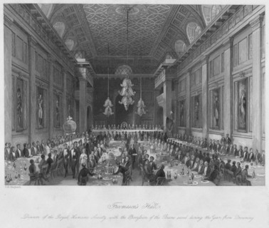 'Freemason's Hall', c1841. Artist: Henry Melville.
