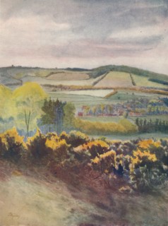 'View Towards Caterham, from Tilburstow Hill', 1913, (1914). Artist: James S Ogilvy.