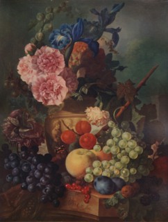 'Ornamental Vase of Flowers and Fruit', c1798, (1938). Artist: Jan van Os.