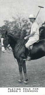 'Playng Polo for Lords v Commons', c1930 (1937). Artist: Unknown.