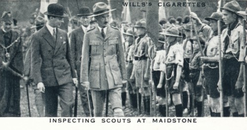 'Inspecting Scouts at Maidstone', 1929 (1937). Artist: Unknown.