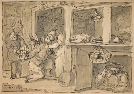 Unused drawing for 'Industry and Idleness', 1747.  Artist: William Hogarth.