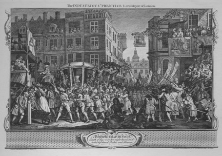 'The Industrious 'Prentice Lord-Mayor of London' - Plate 12 from 'Industry and Idleness', 1747. Artist: William Hogarth.