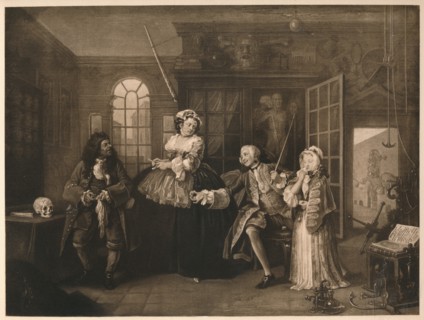 'Marriage A-la-Mode: 3. The Inspection', c1743. Artist: William Hogarth.