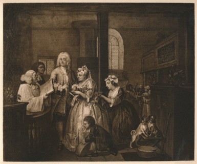 A Rake's Progress - 5: He Marries', 1733.  Artist: William Hogarth.
