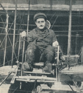 The winner of the £10,000 prize for the flight from London to Manchester, 1910 (c1937). Artist: Unknown.