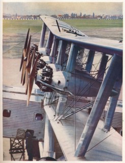 The four Bristol Jupiter engines of the Imperial Airways liner 'Scylla', c1936 (c1937). Artist: Unknown.