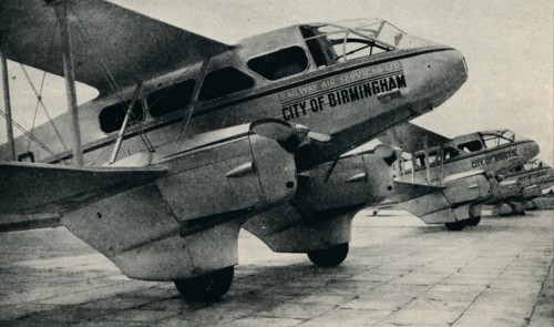 De Havilland DH89 aircraft used on some of the Railway Air Service routes, c1934 (c1937). Artist: Unknown.