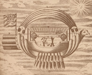 The flying ship, c1709 (1919). Artist: Unknown.