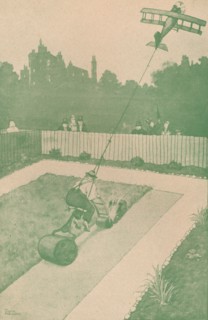 'A Hint to the Airman Home on Leave', c1918 (1919). Artist: W Heath Robinson.