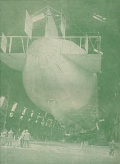 A Zeppelin 'at home', c1917 (1919). Artist: Unknown.