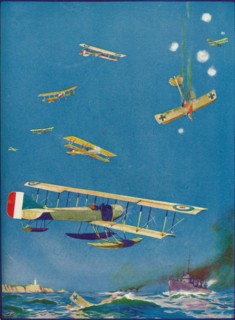 'Coast Defence: the Raiders' Fate', c1918 (1919). Artist: WH Holloway.