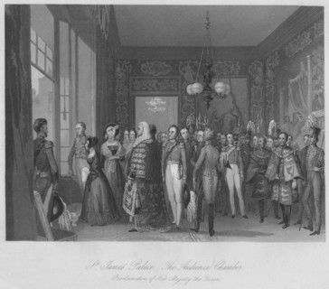 'St. James' Palace. The Audience Chamber', c1841. Artist: Henry Melville.