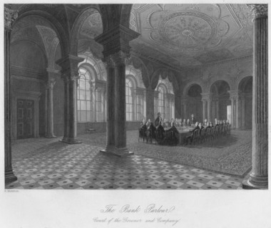 'The Bank Parlour. Court of the Governor and Company', c1841. Artist: Henry Melville.
