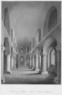'Tower of London. - The Norman Chapel', c1841. Artist: Henry Melville.