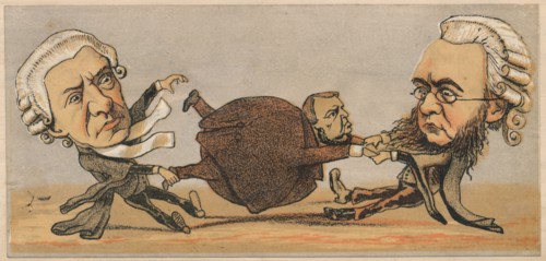 'Mr. Hawkins, Q.C. & Dr. Kenealy Q.C.', 1874. Artist: Faustin.