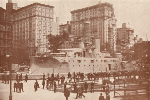 Recruiting for the United States Navy, c1917 (1919). Artist: Press Illustrating Service.