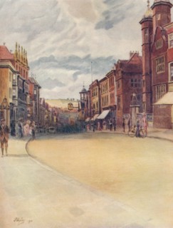'High Street, Guildford', 1911, (1914). Artist: James S Ogilvy.