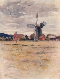 'Cranleigh Windmill', 1911, (1914). Artist: James S Ogilvy.