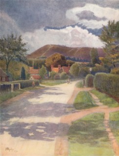 'Ewehurst Village', 1911, (1914). Artist: James S Ogilvy.