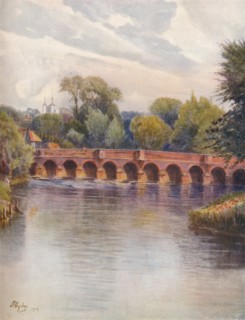'Leatherhead Bridge', 1912, (1914). Artist: James S Ogilvy.