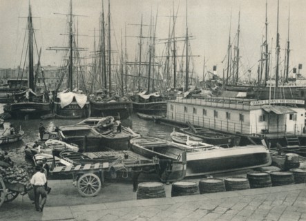 Port of Naples, Italy, 1927. Artist: Eugen Poppel.