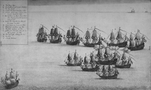 'The Fight of the Mary Rose', 1669. Artist: Wenceslaus Hollar.