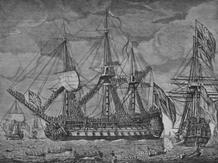 'Anson's Prizes', c1751. Artist: Robert Short.