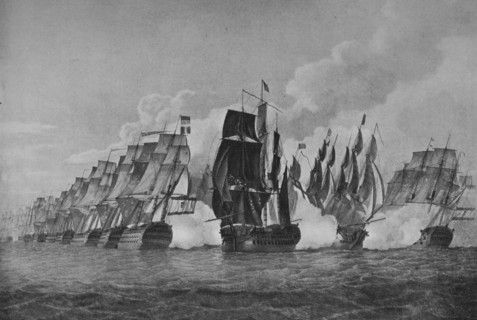 'Battle of St Vincent', c1798. Artist: Jaheel Brenton.