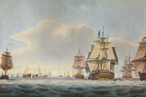 'Battle of Copenhagen', c1801. Artist: Nicholas Pocock.